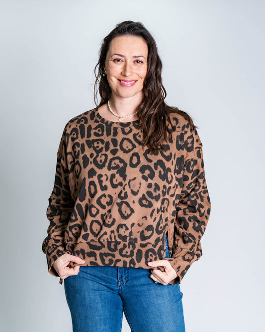 Polerón Conjunto Fer Print Café