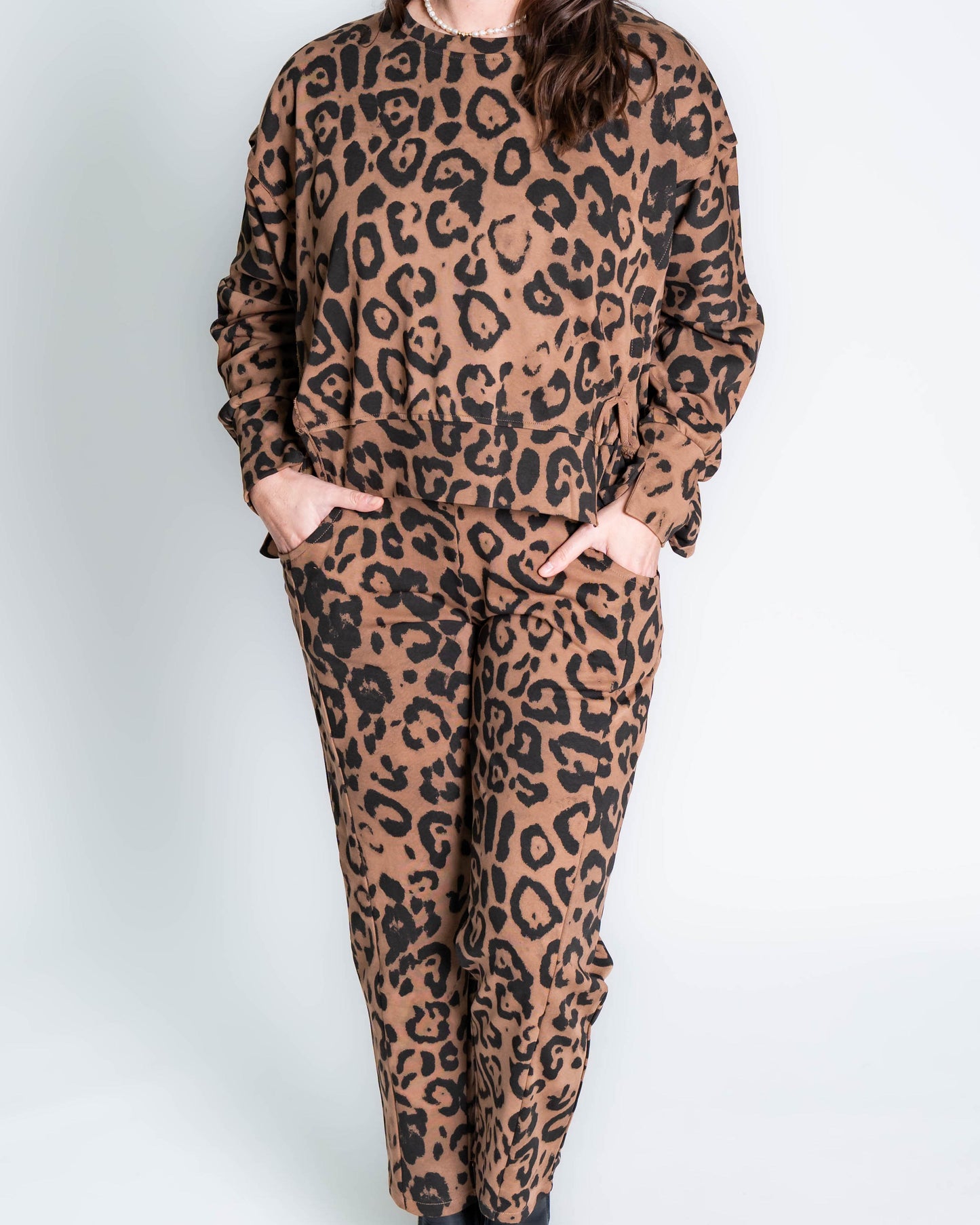 Pantalón Conjunto Fer Print Café