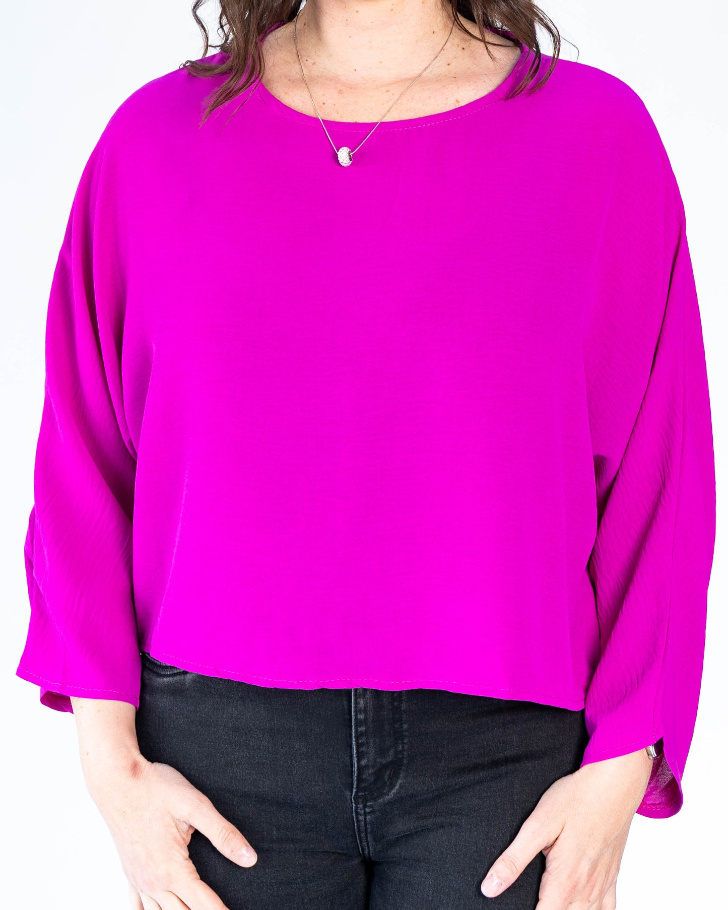 Blusa Italiana Amanda Magenta