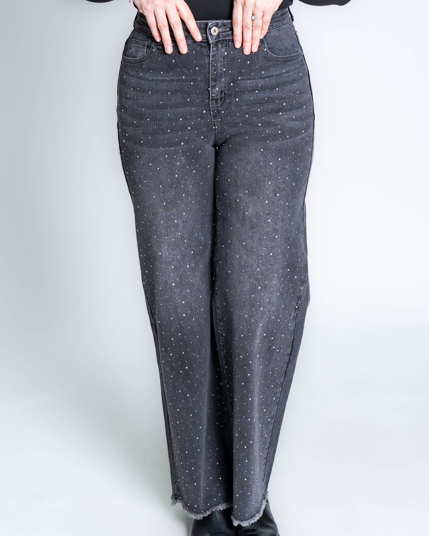 Jeans Marcos Brillos Gris