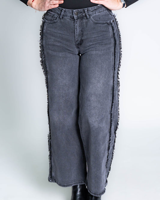 Jeans Gustavo Flecos Gris