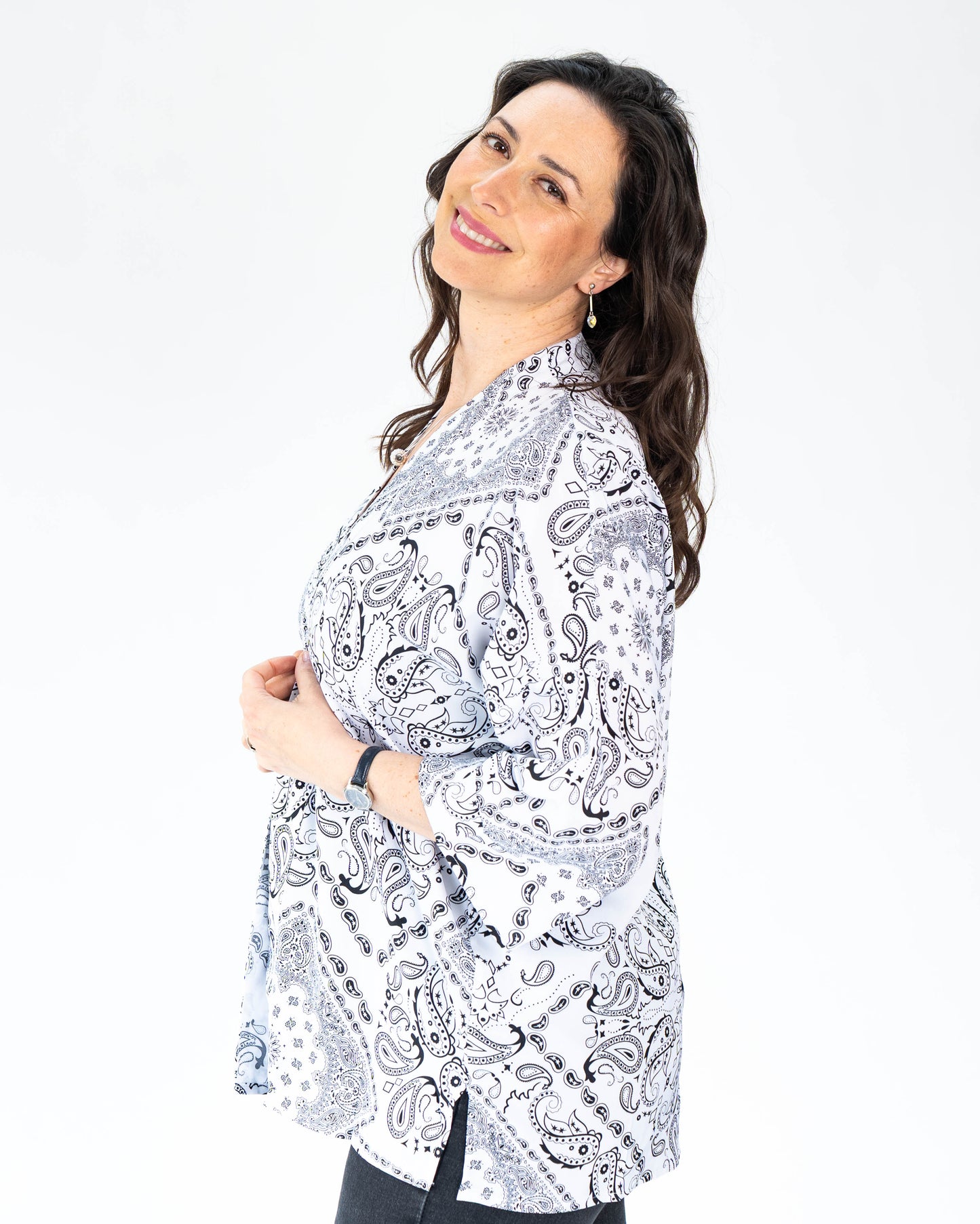 Kimono Corto Boho Chic Blanco