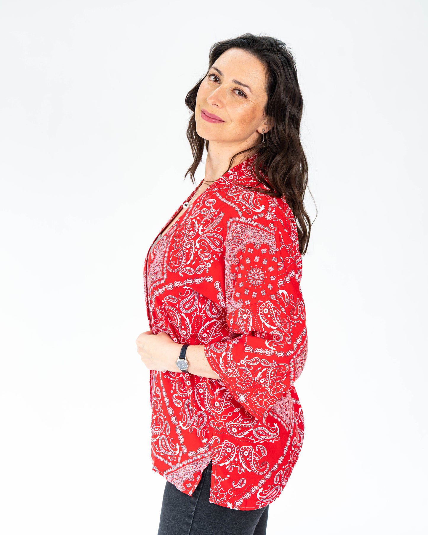 Kimono Corto Boho Chic Rojo