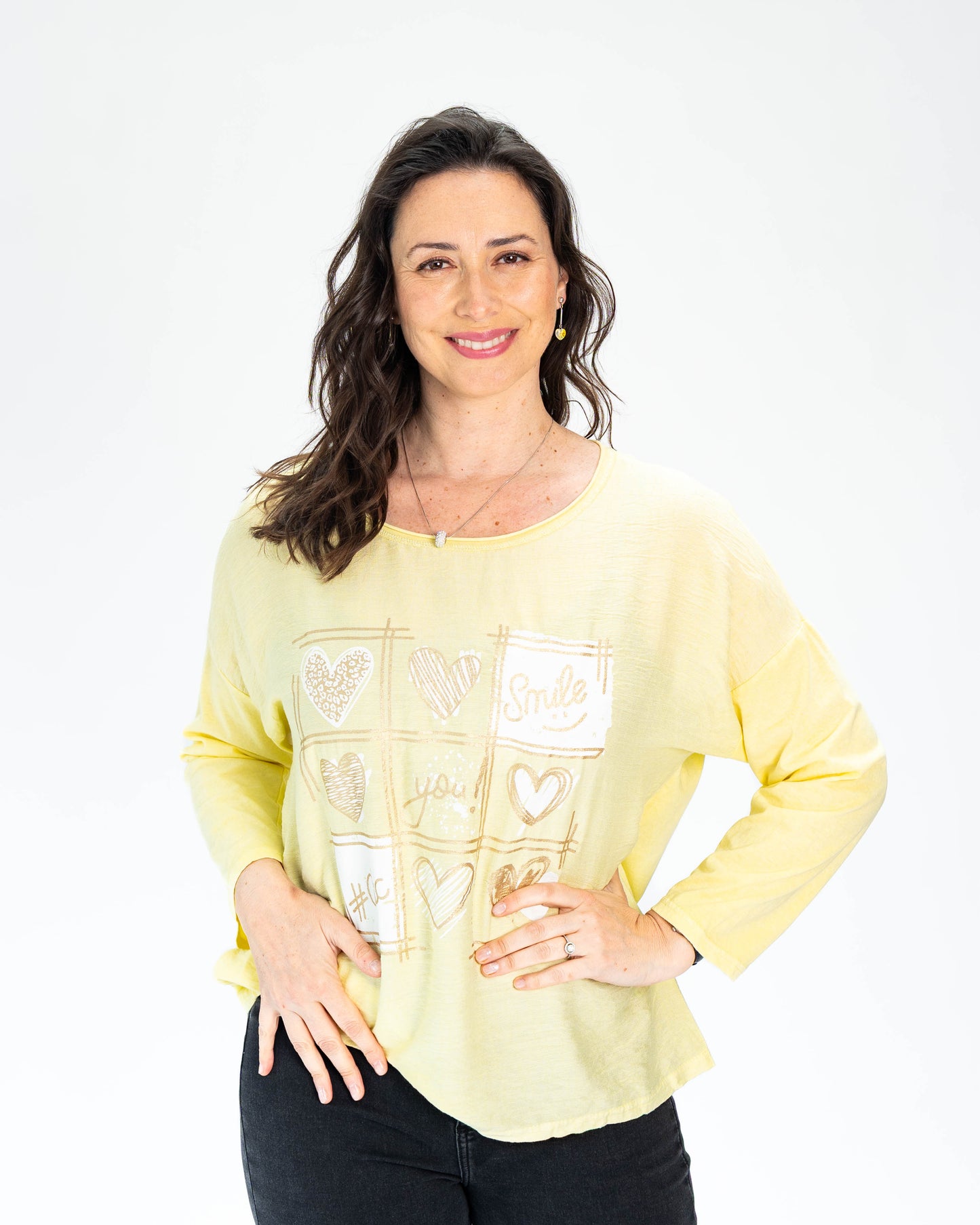 Polera You Smile Amarillo