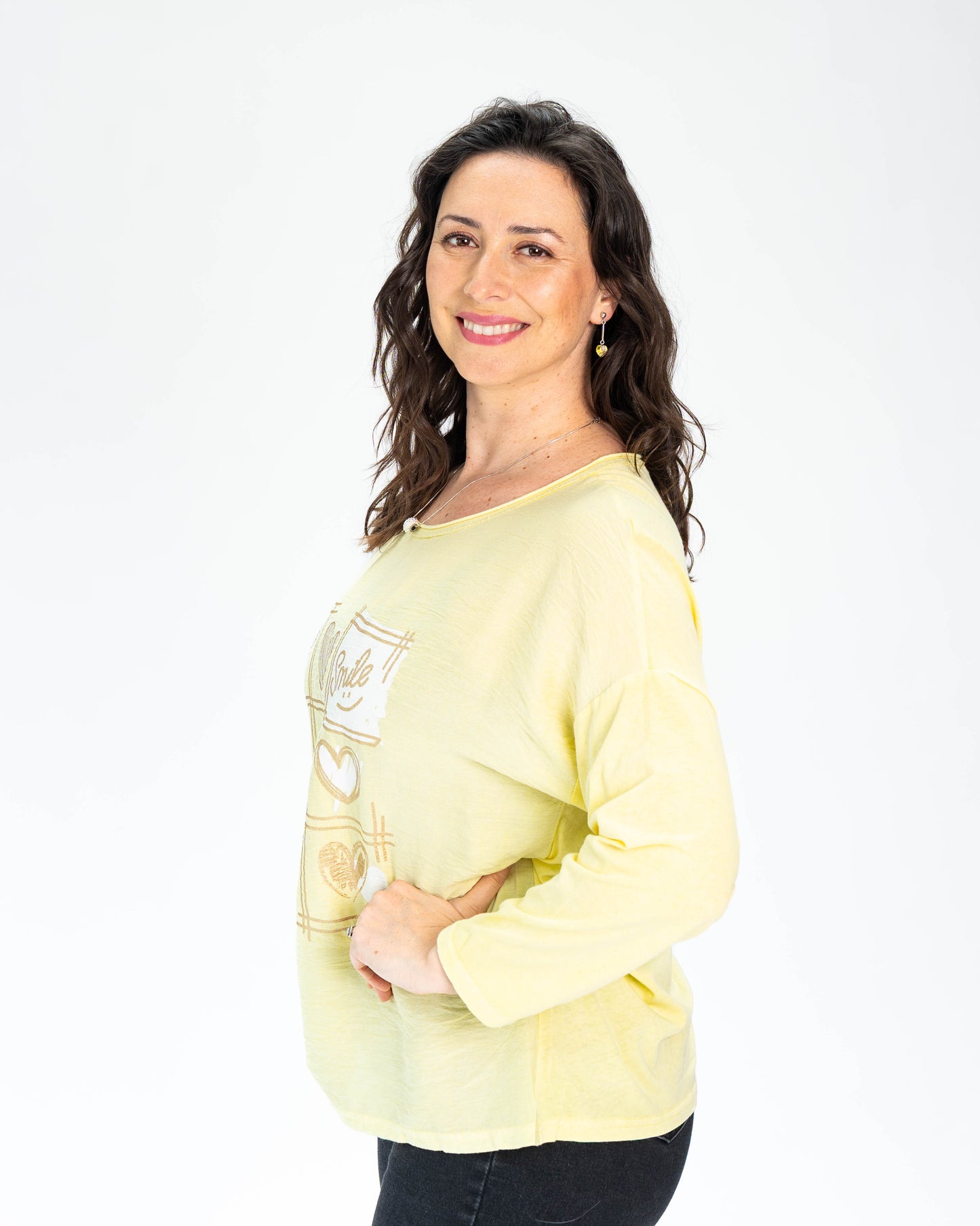 Polera You Smile Amarillo