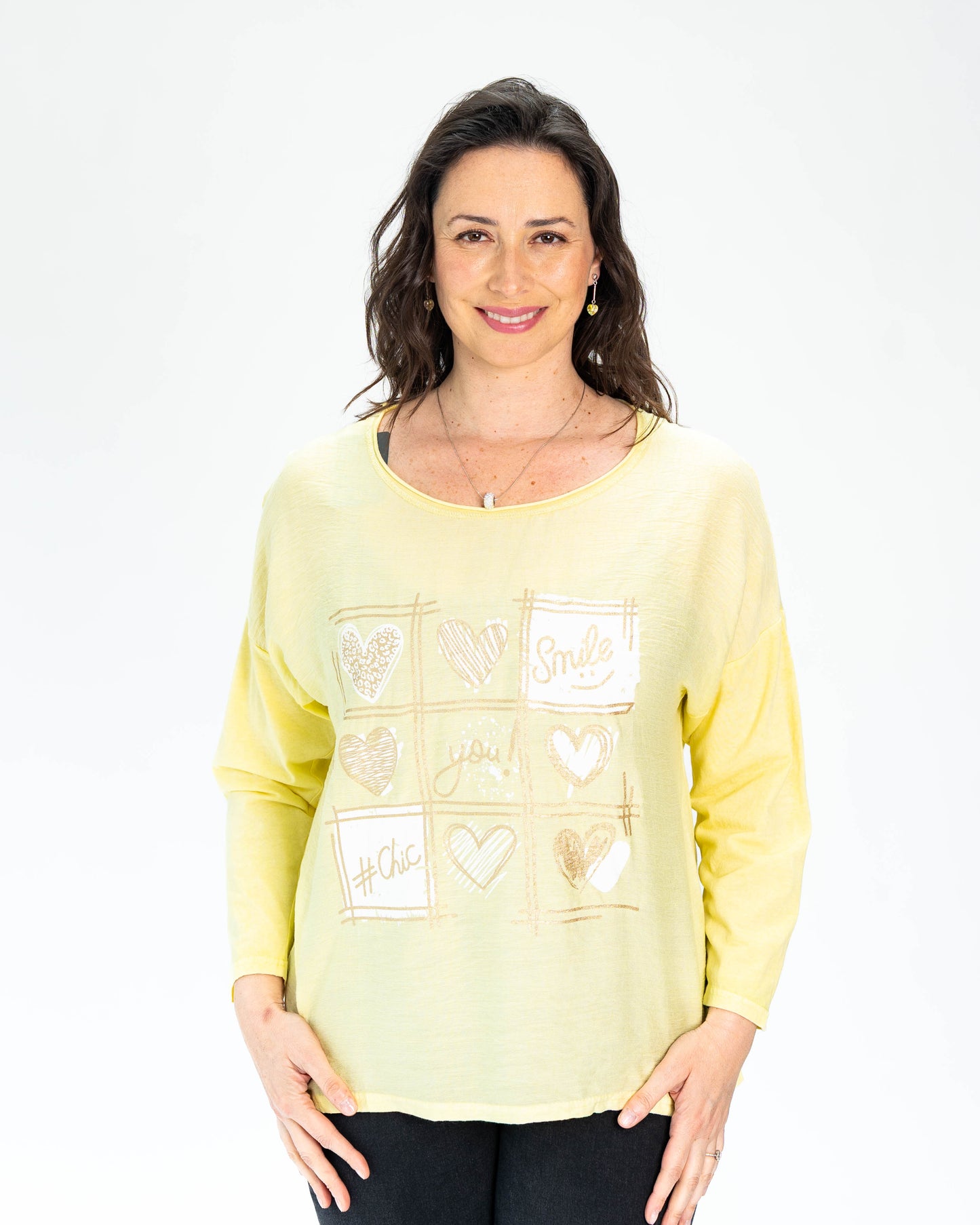 Polera You Smile Amarillo