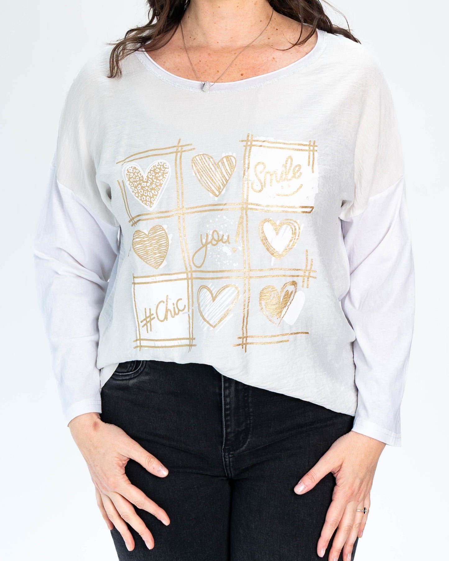 Polera You Smile Blanco