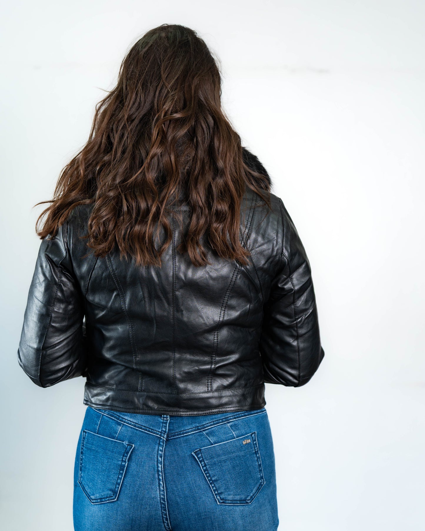 Chaqueta Ecocuero Margarita Negro