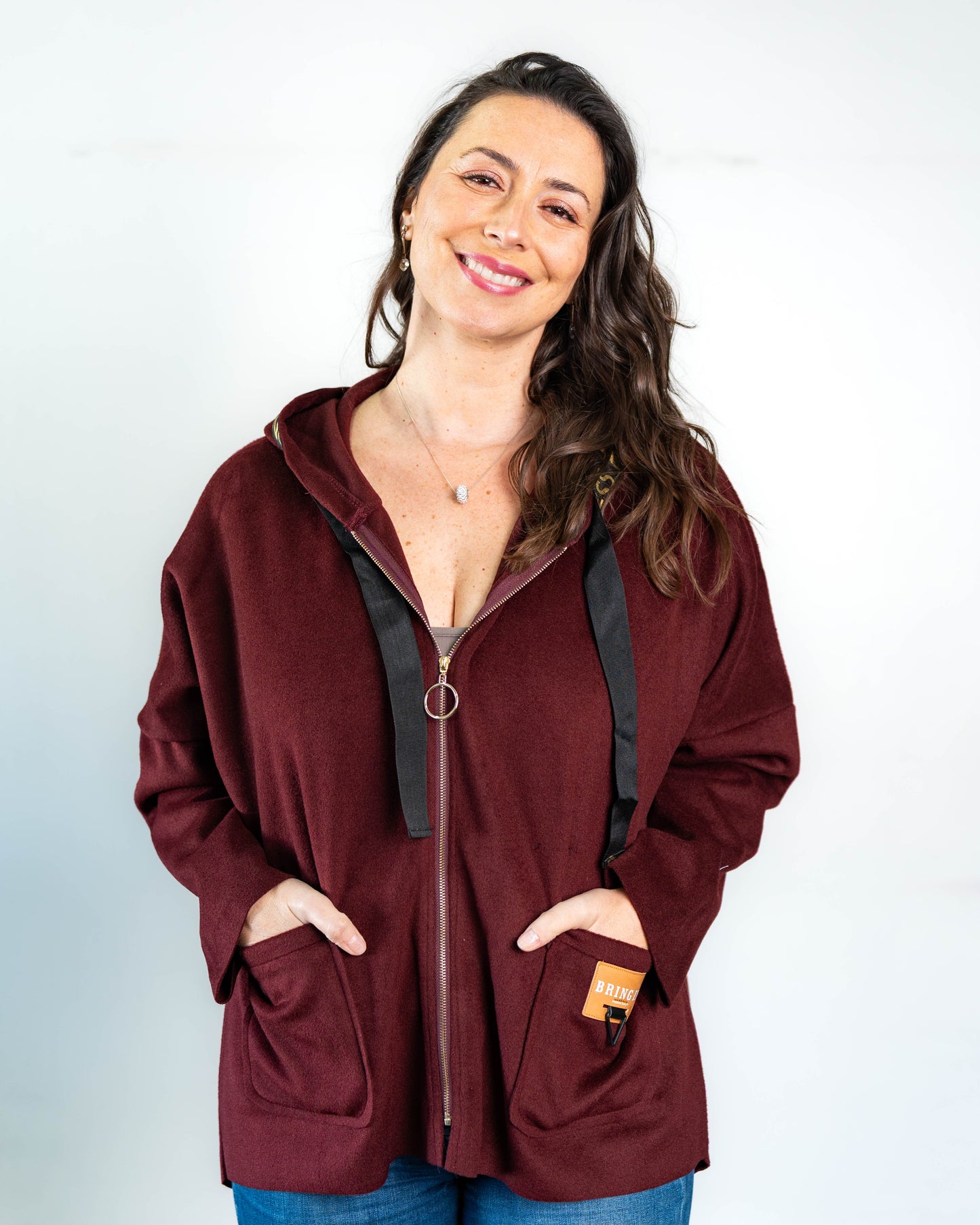 Chaqueta Paño Dreams Burdeo