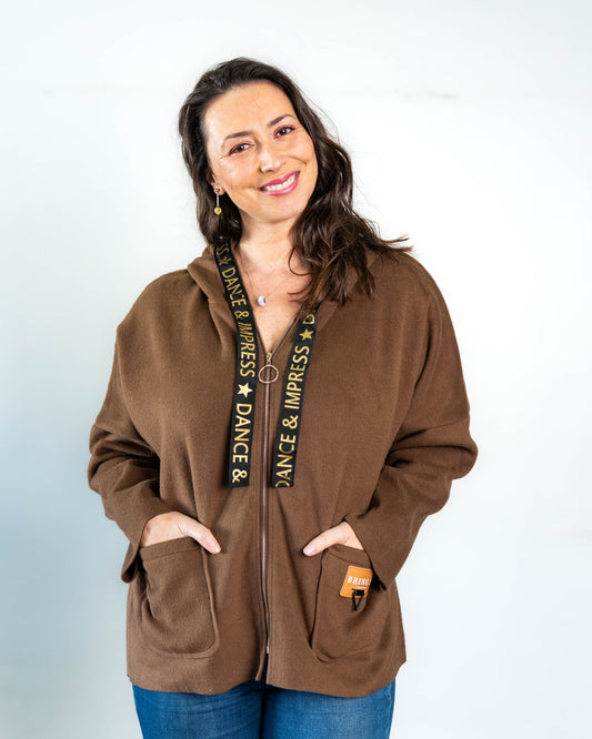 Chaqueta Paño Chocolate