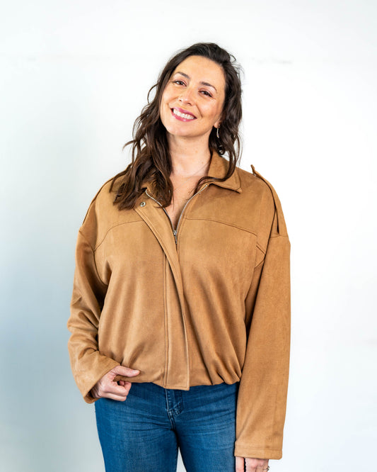 Chaqueta Fabiola Gamuza Camel