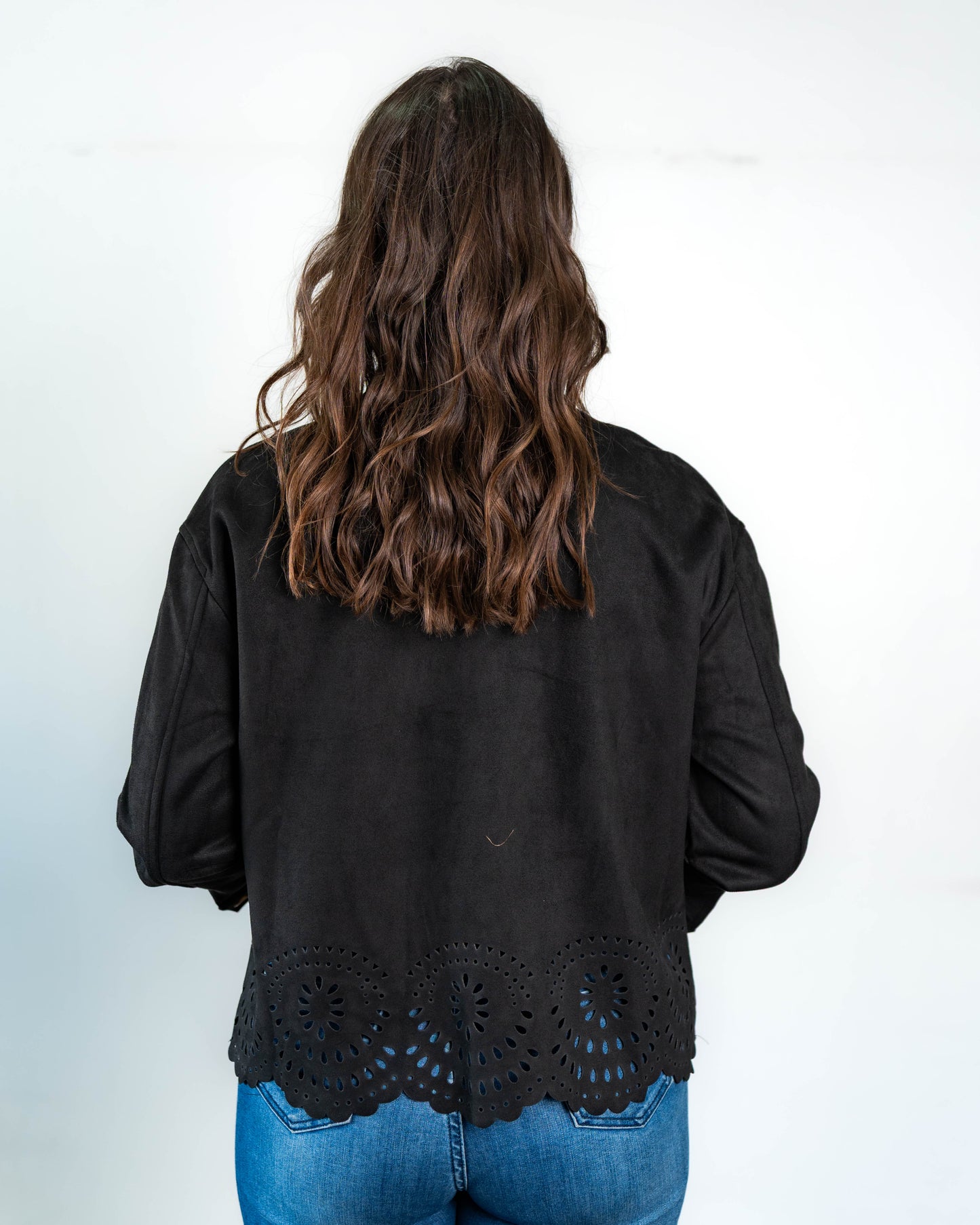 Chaqueta Gamuza Valeria Negro