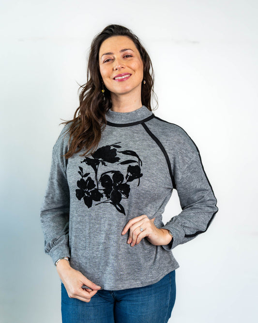 Polera Lanilla Rocio Gris