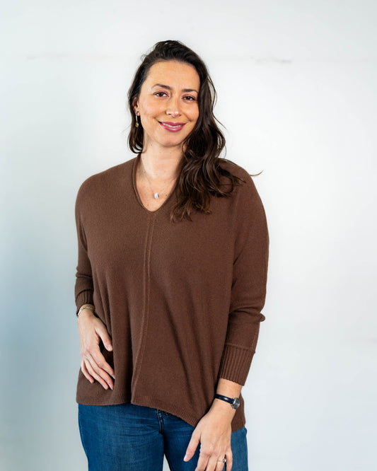 Sweater Over Linea Silver Chocolate