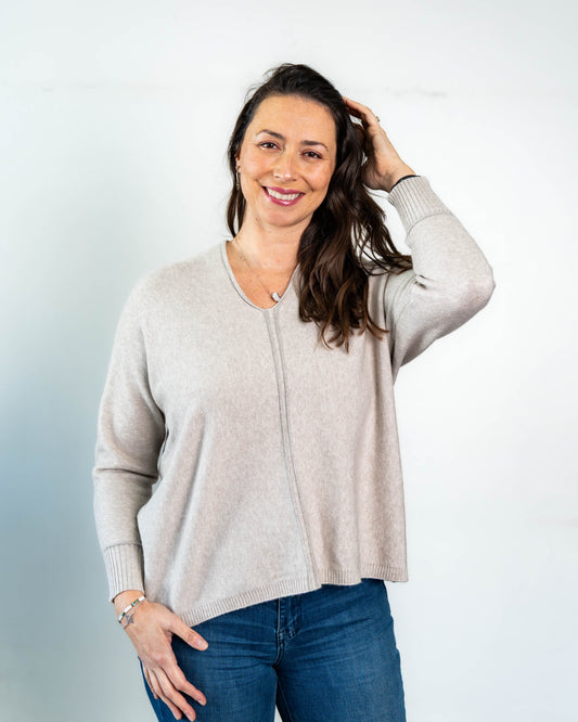 Sweater Over Linea Silver Taupe