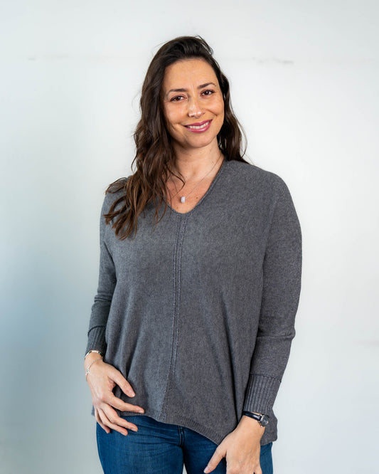 Sweater Over Linea Silver Gris