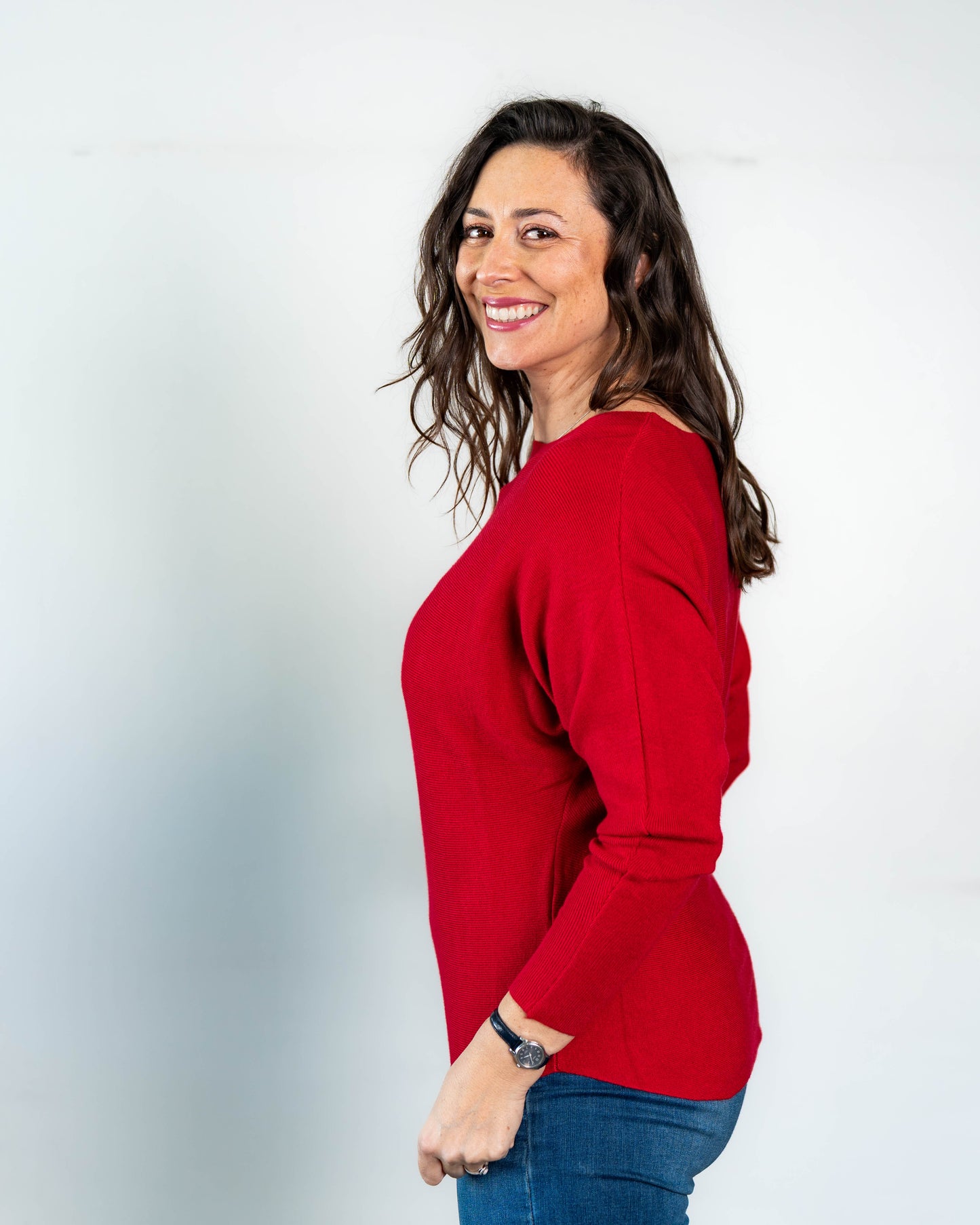 Sweater Liso Camille Rojo