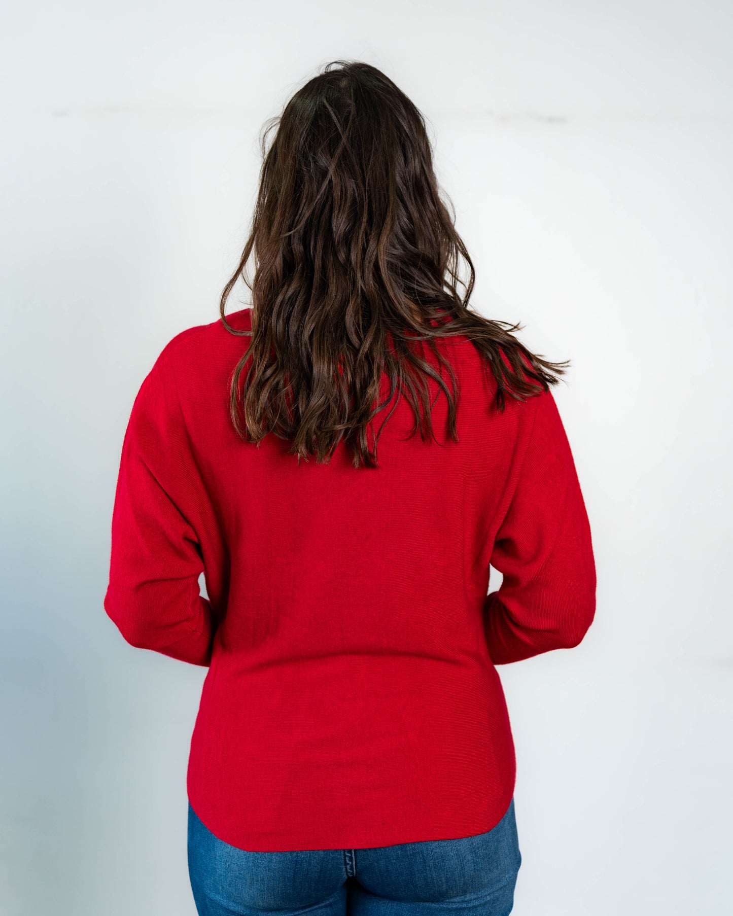 Sweater Liso Camille Rojo