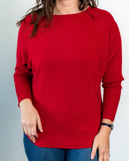 Sweater Liso Camille Rojo