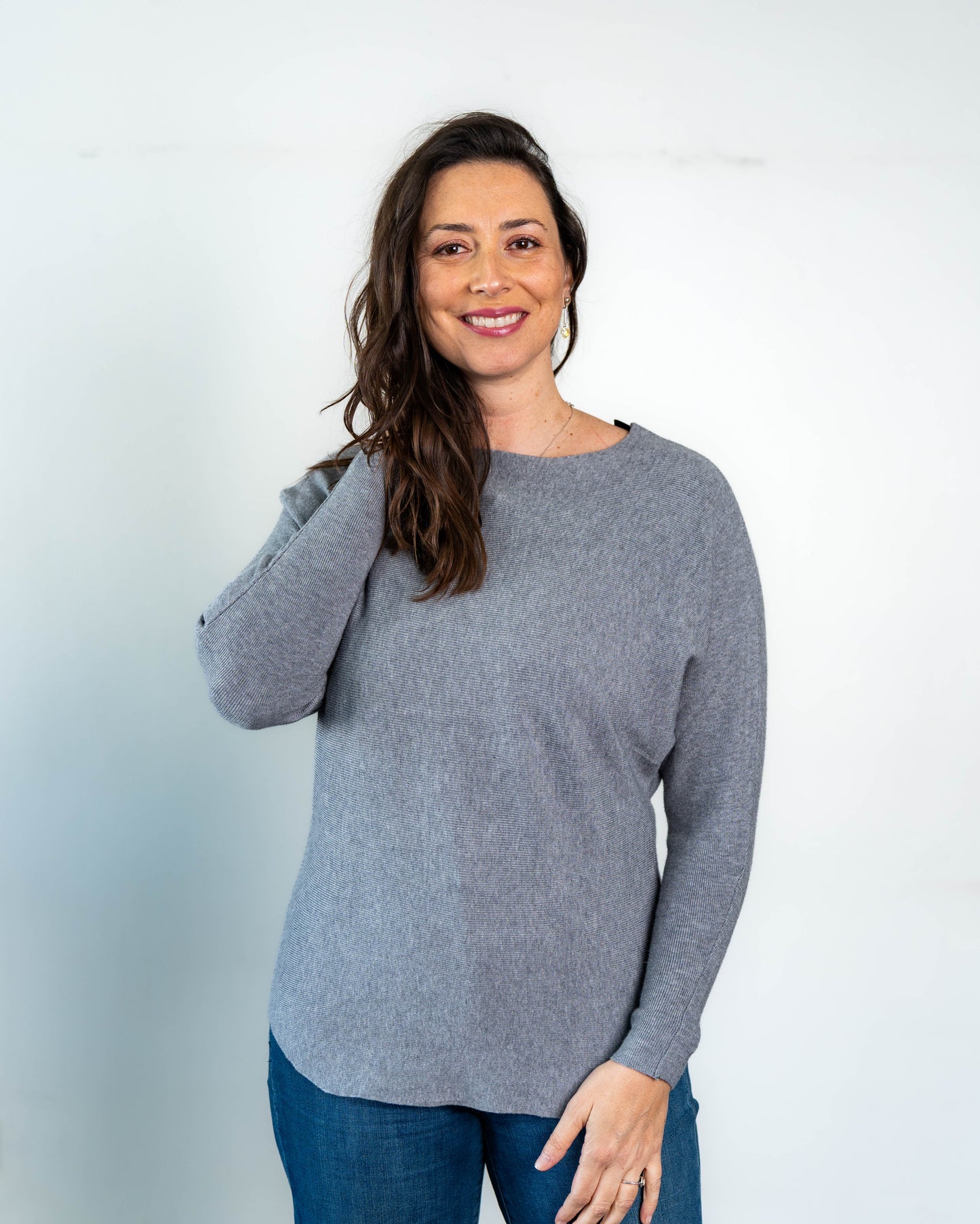 Sweater Liso Camille Gris