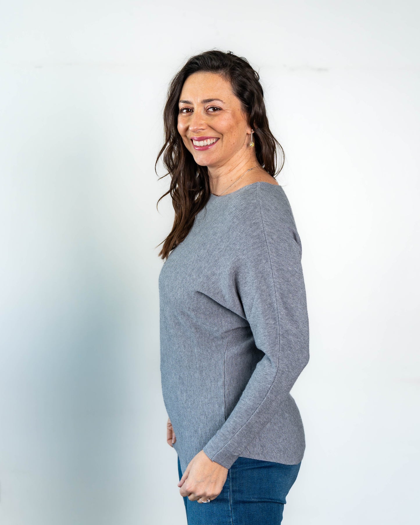 Sweater Liso Camille Gris