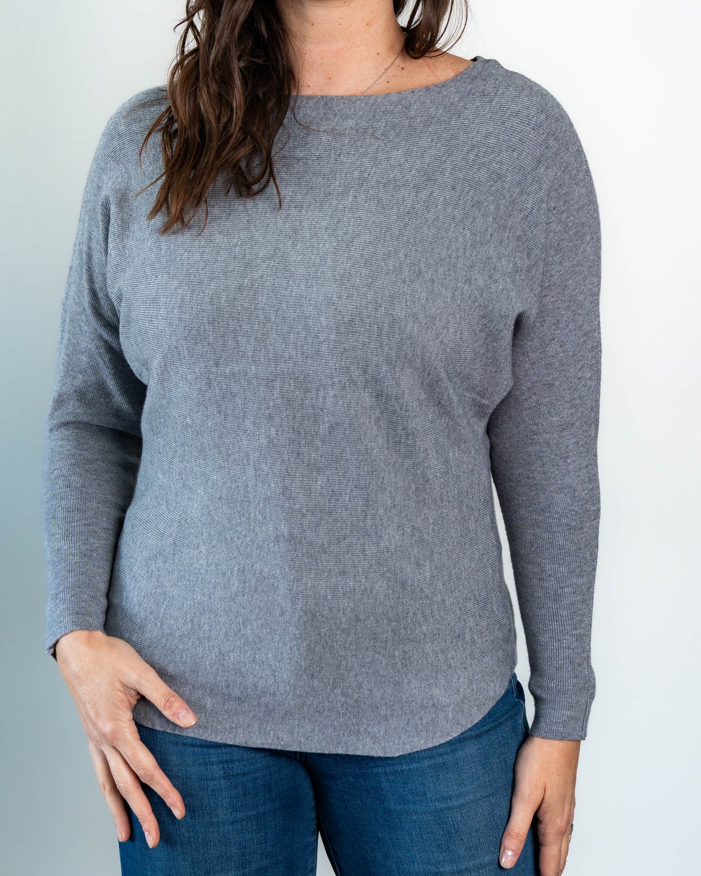Sweater Liso Camille Gris