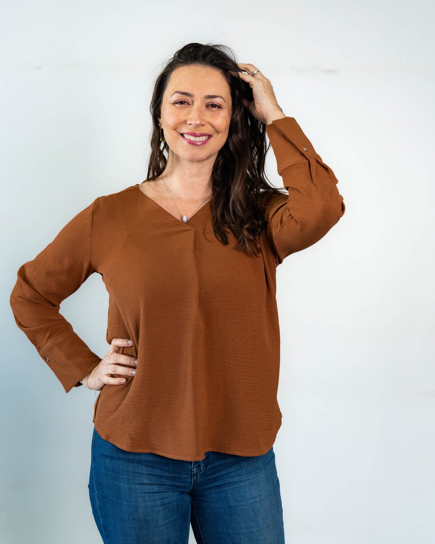 Blusa Lisa Lety Camel