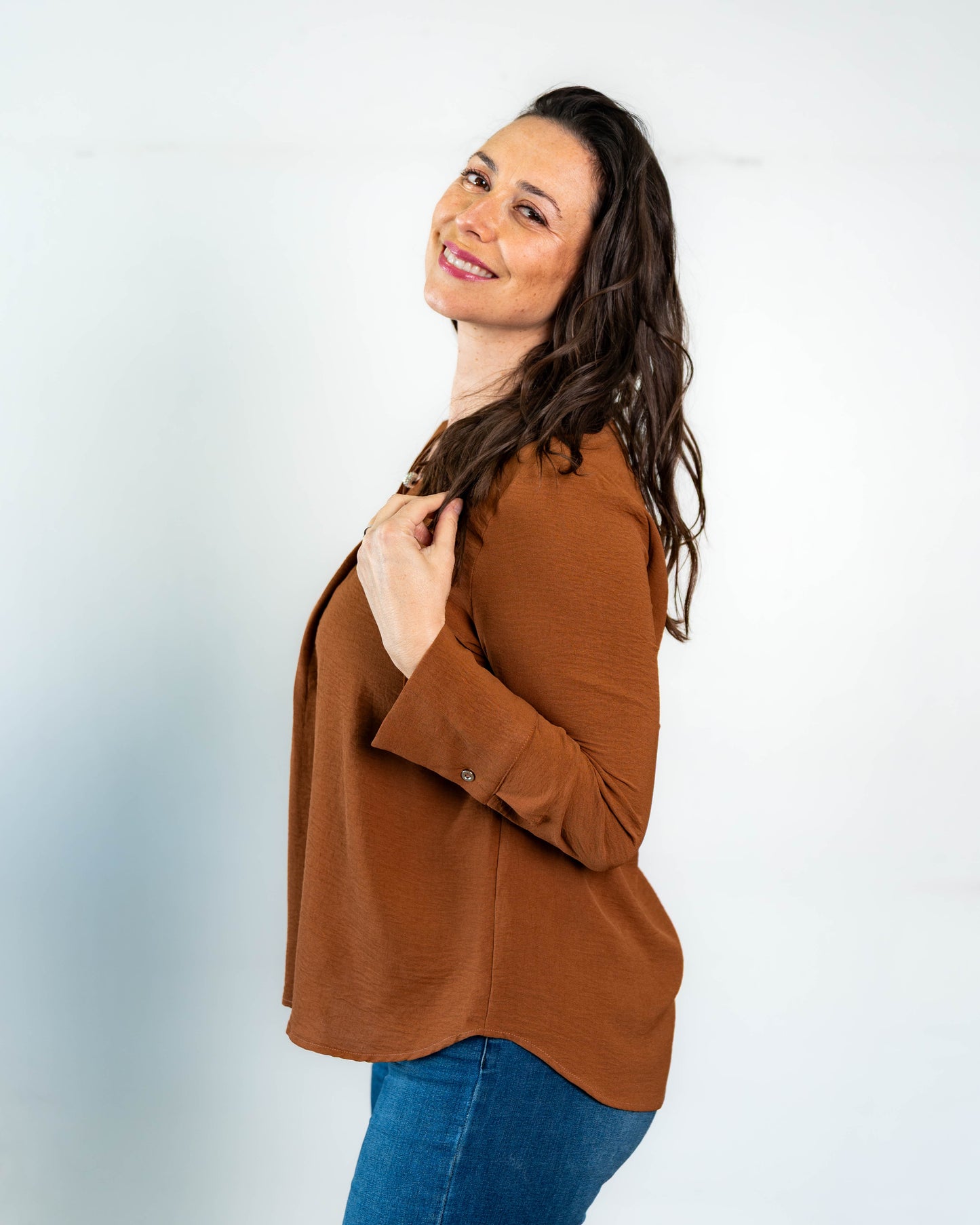 Blusa Lisa Lety Camel