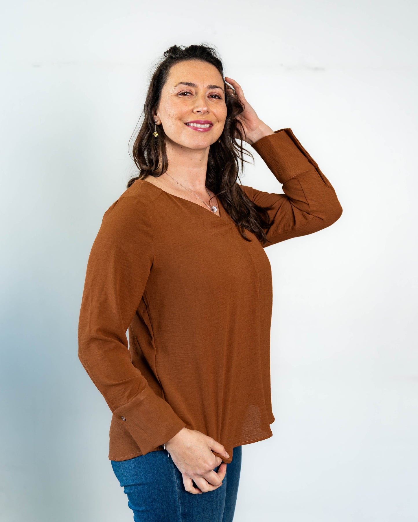 Blusa Lisa Lety Camel