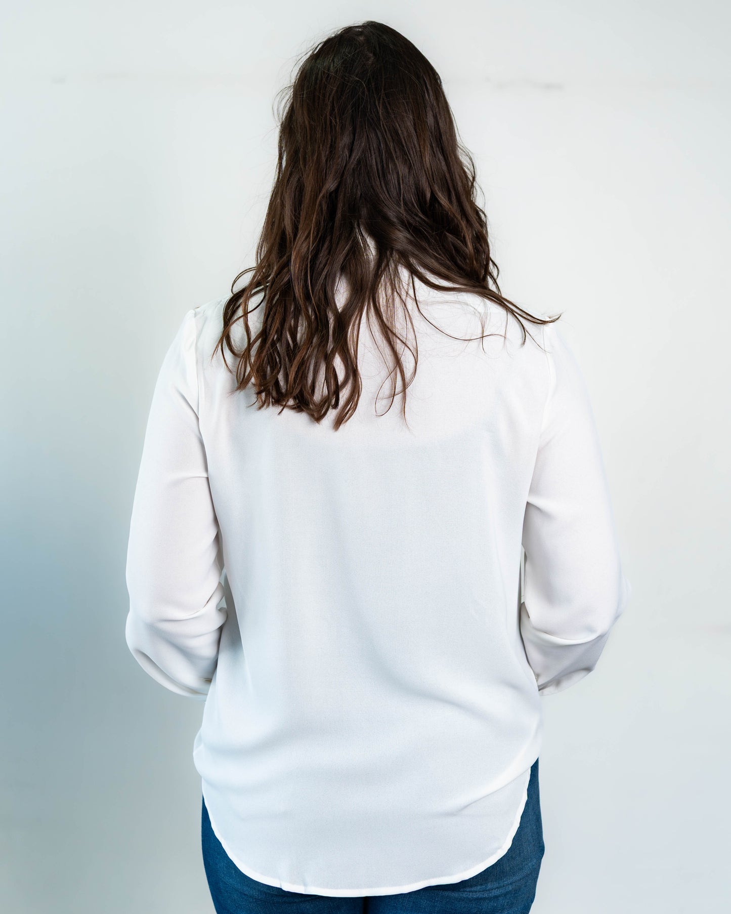 Blusa Lisa Dos Bolsillos Blanco