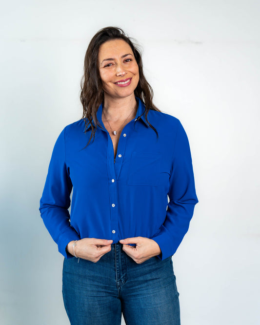 Blusa Lisa Anita Azul