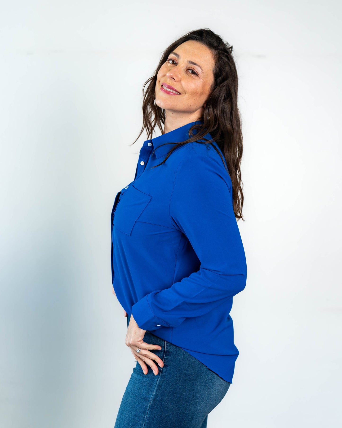 Blusa Lisa Anita Azul