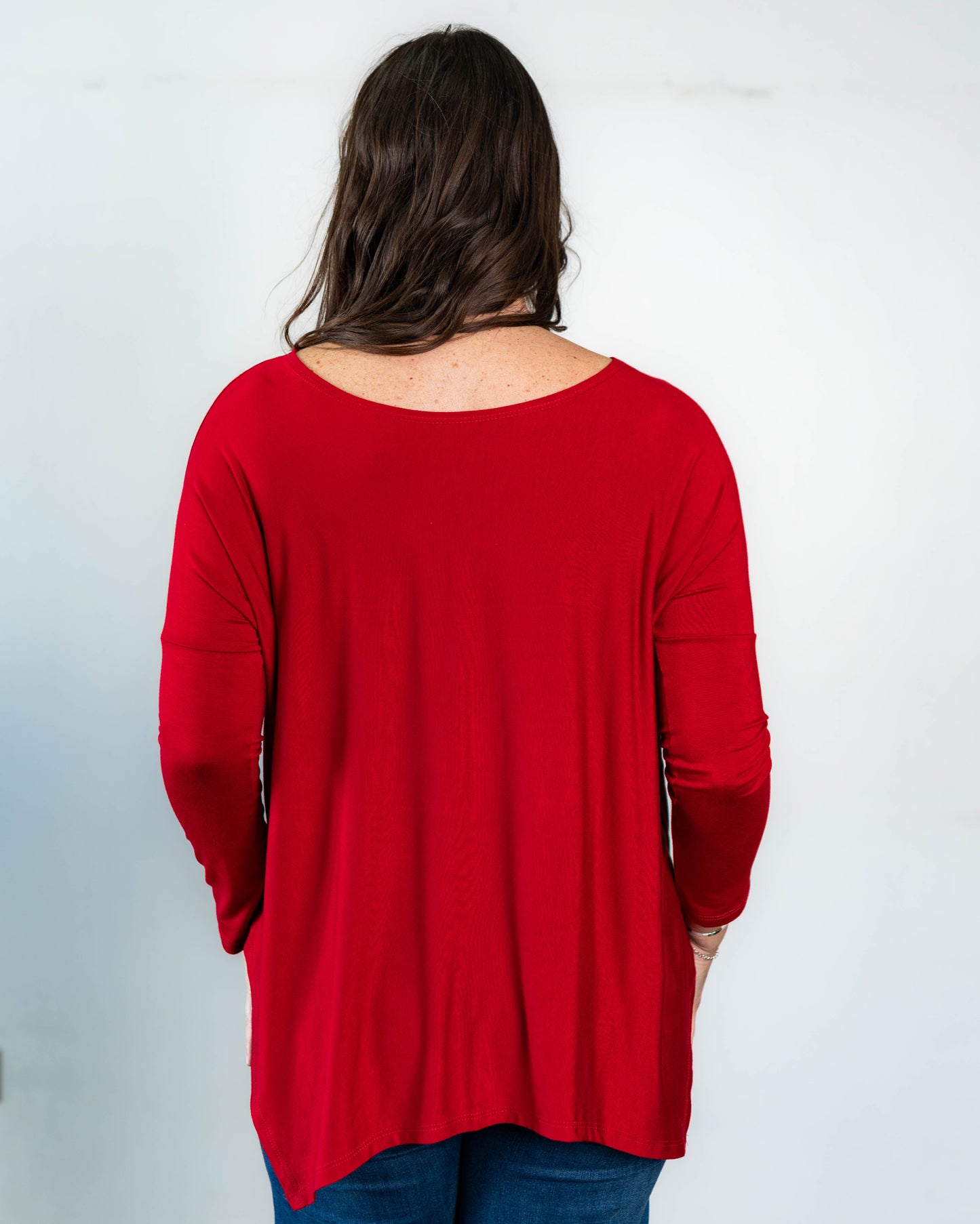 Polera Cony Manga Larga Rojo