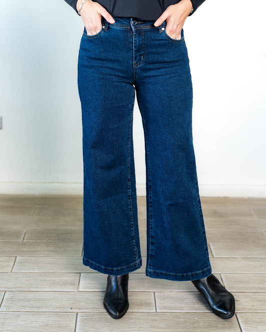 Jeans Wide Leg Isidora Azul