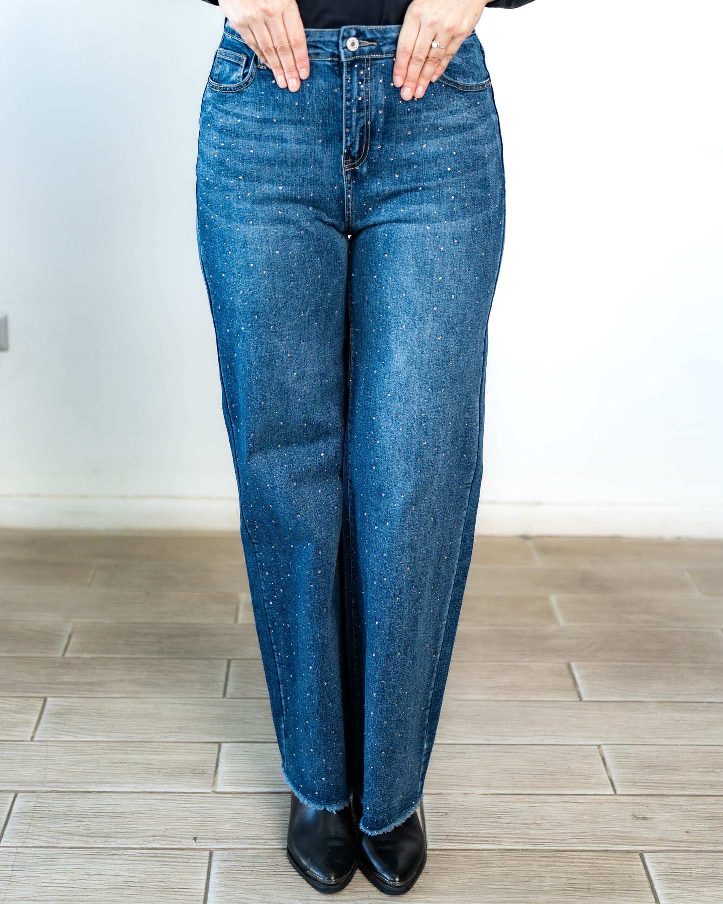 Jeans Marcos Brillos Azul