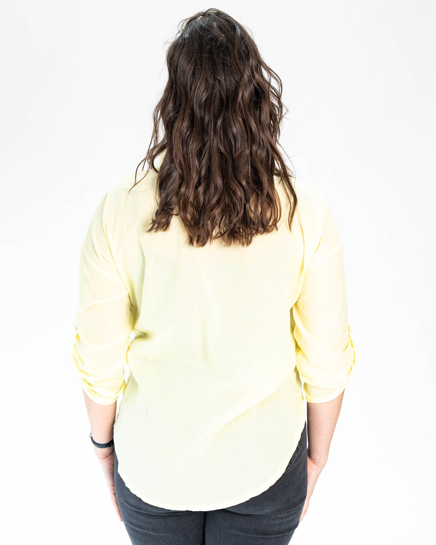 Blusa Bordada Pastel Amarilla