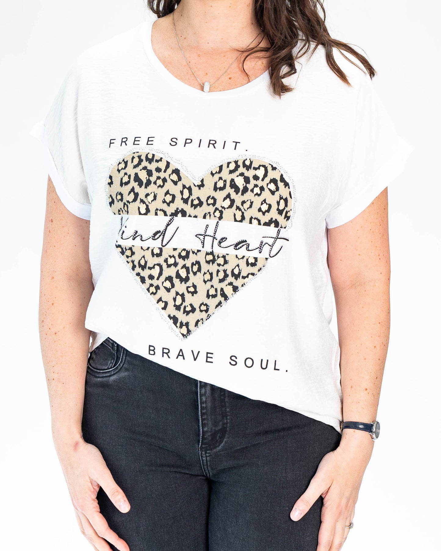 Polera Kind Heart Blanco