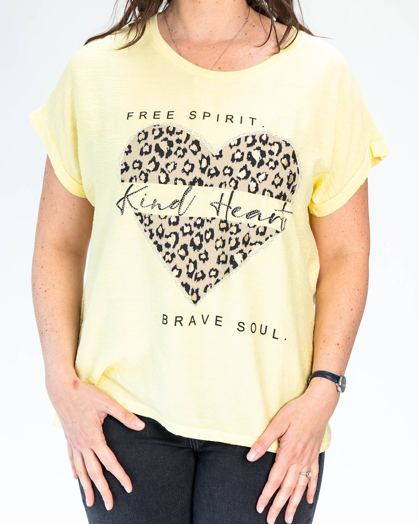 Polera Kind Heart Amarillo