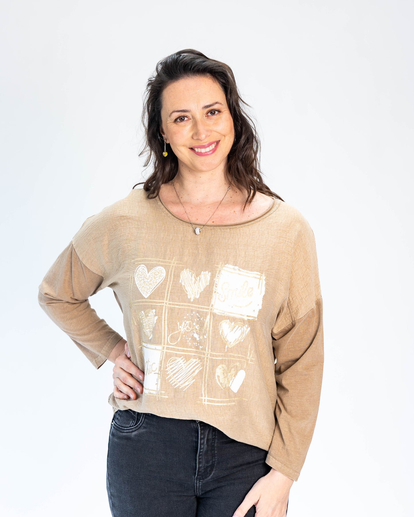 Polera You Smile Café