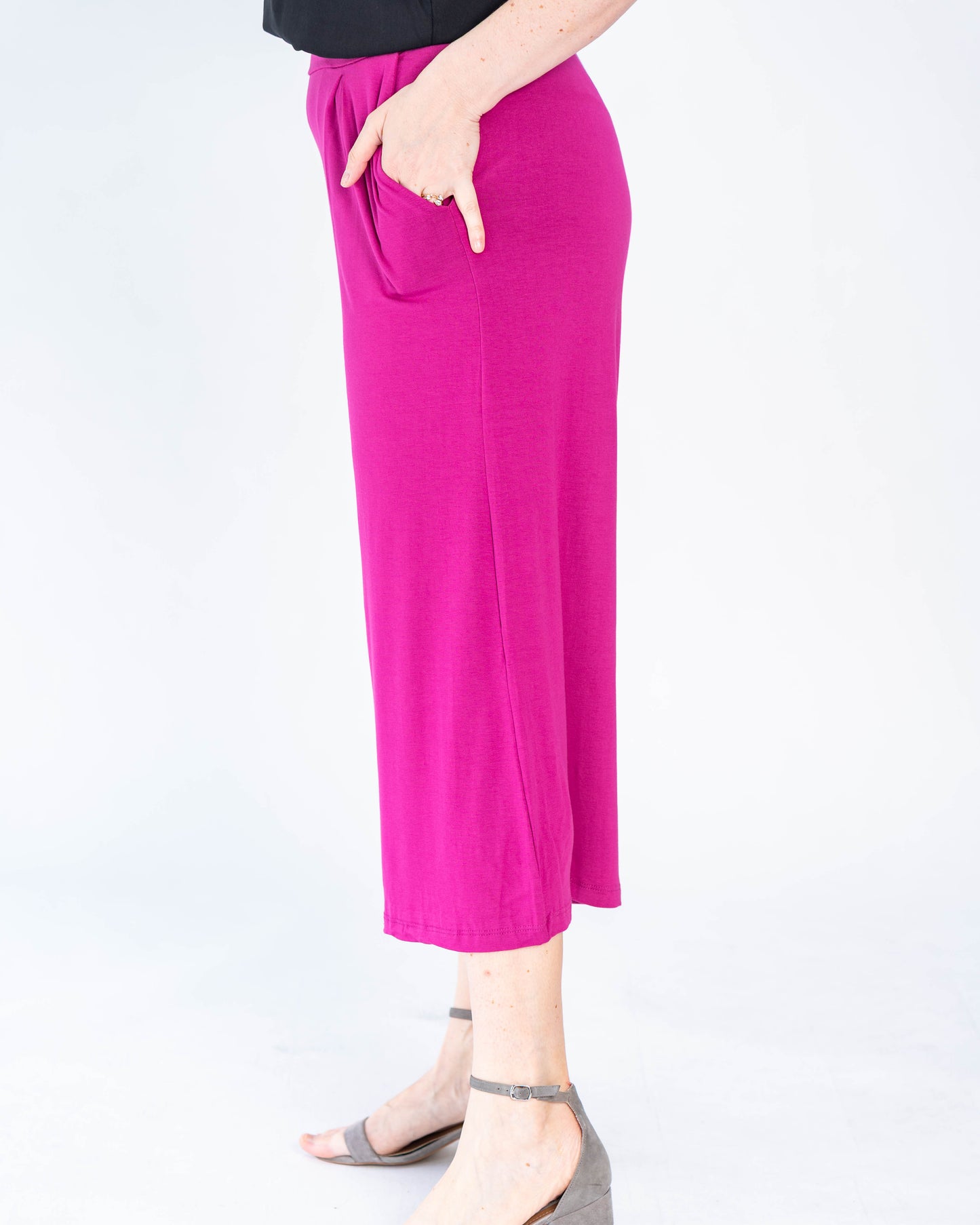 Pantalón BR Capri Liso Magenta