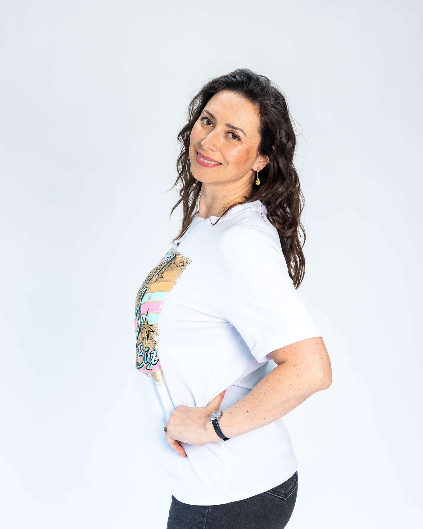 Polera Estampada Bright Blanco