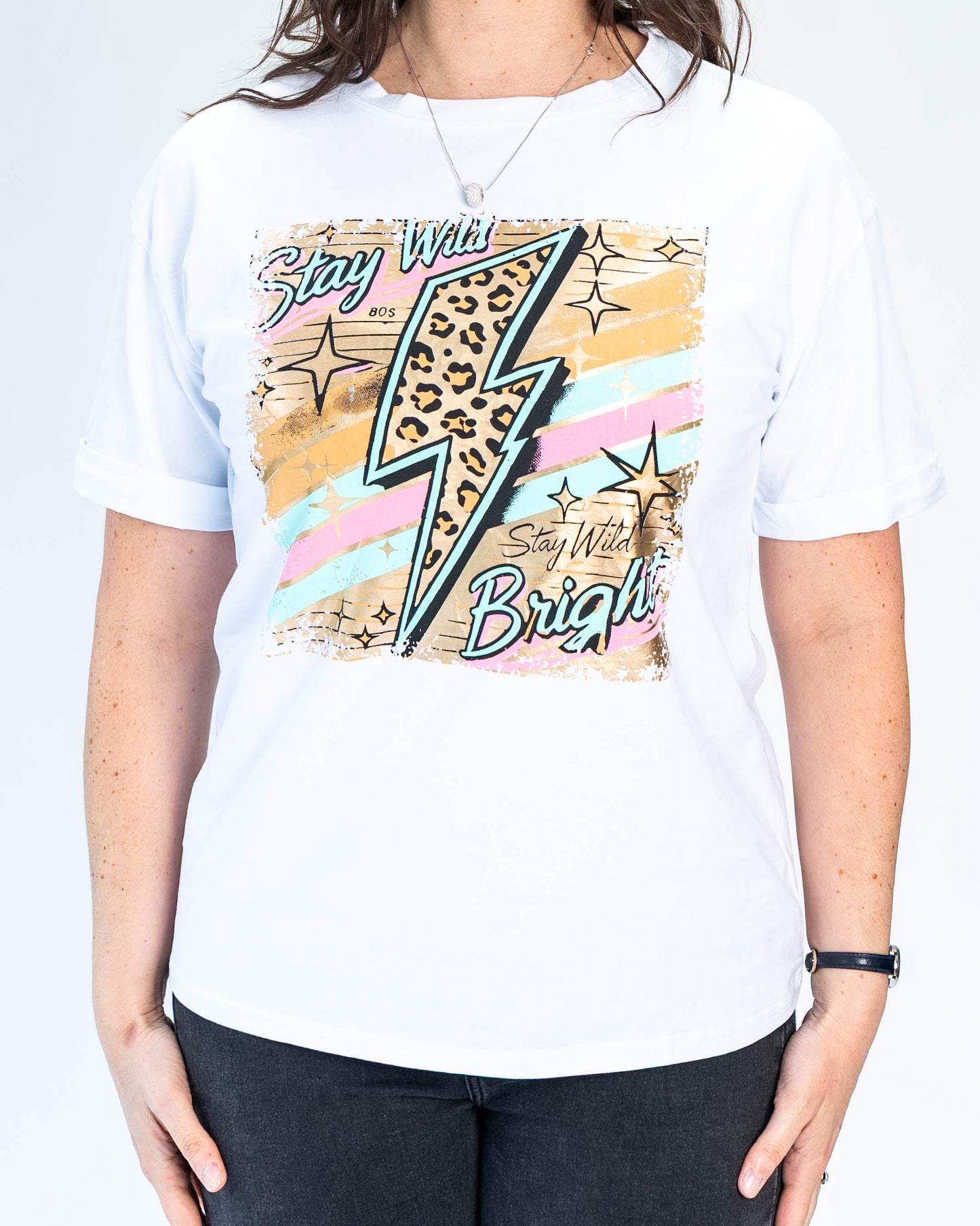 Polera Estampada Bright Blanco