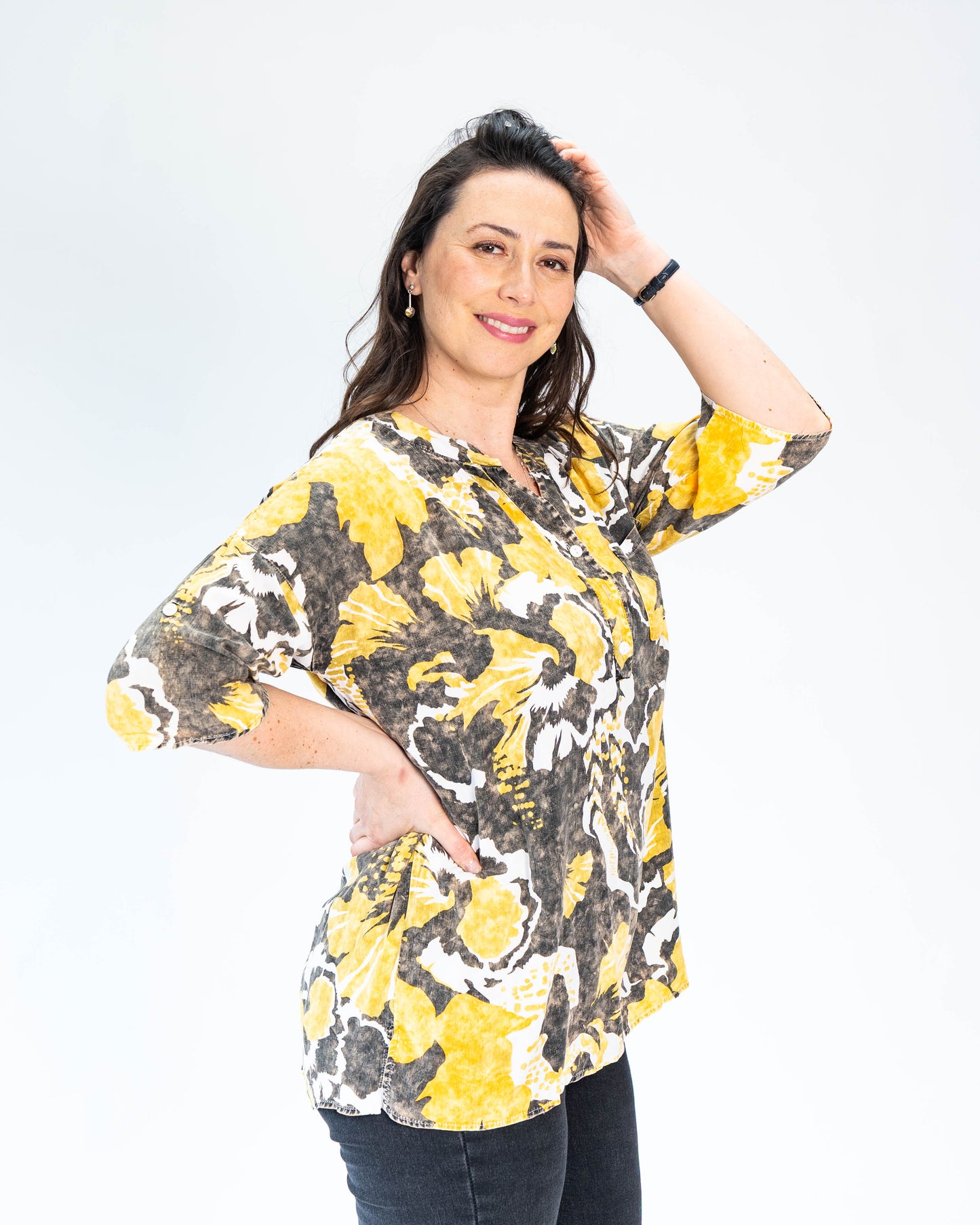 Blusa Italiana Nora Amarillo