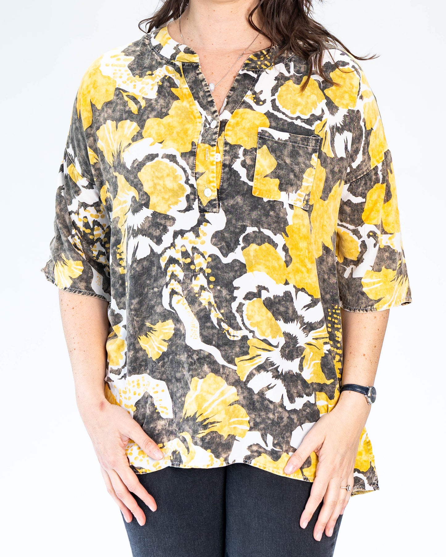 Blusa Italiana Nora Amarillo