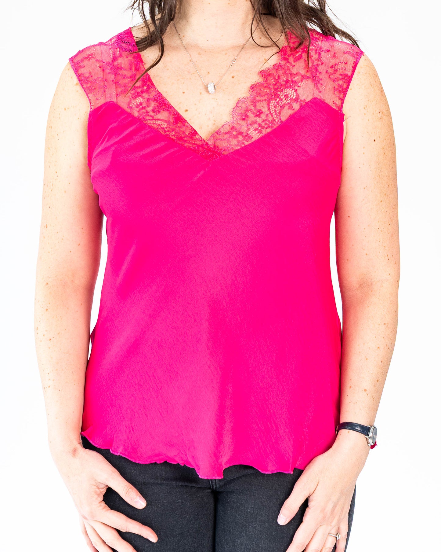 Lencero Encaje Angelina Fucsia