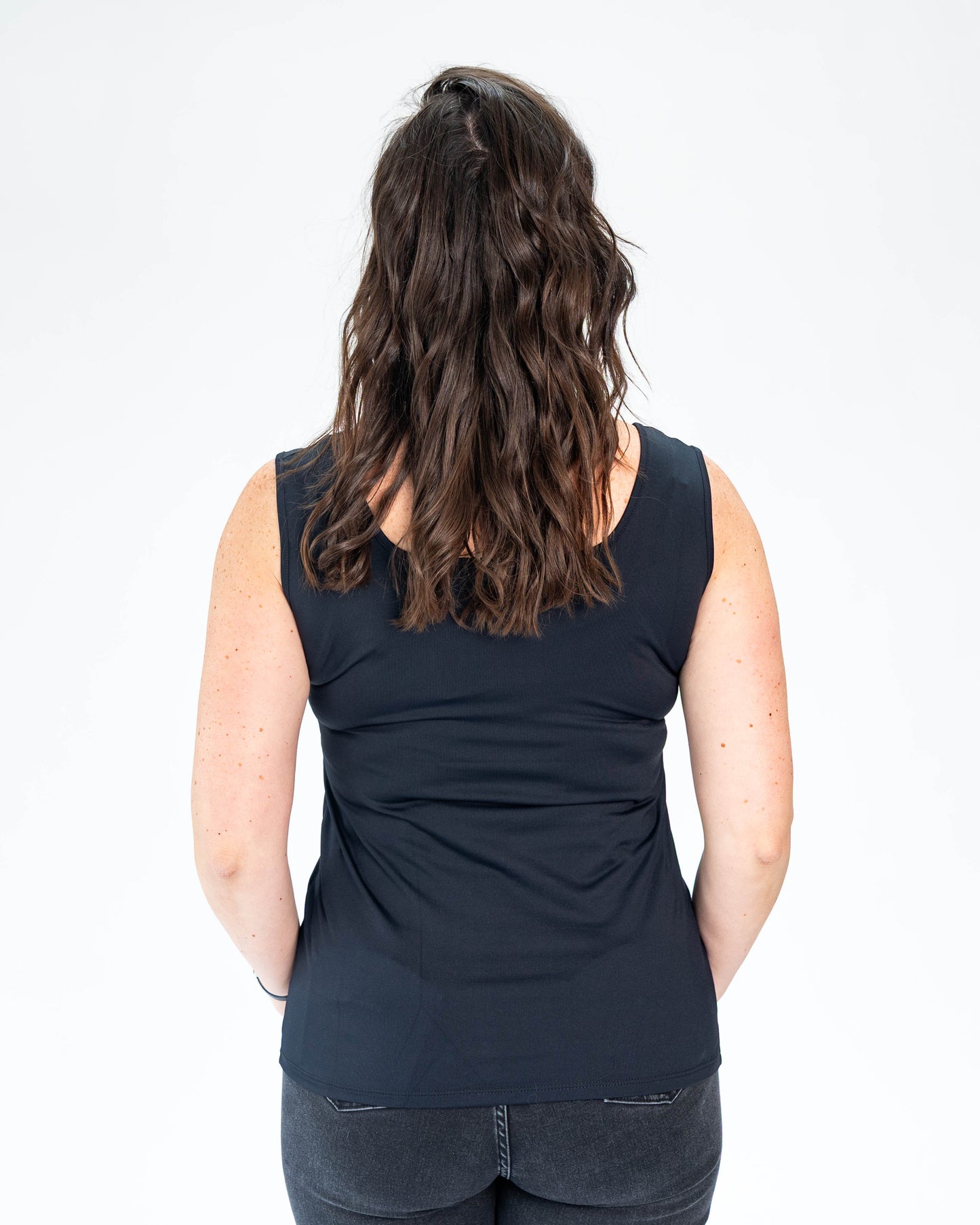 Polera Básica Musculosa Roberta Negro