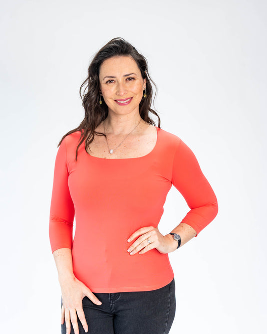 Polera Básica Carolina Coral