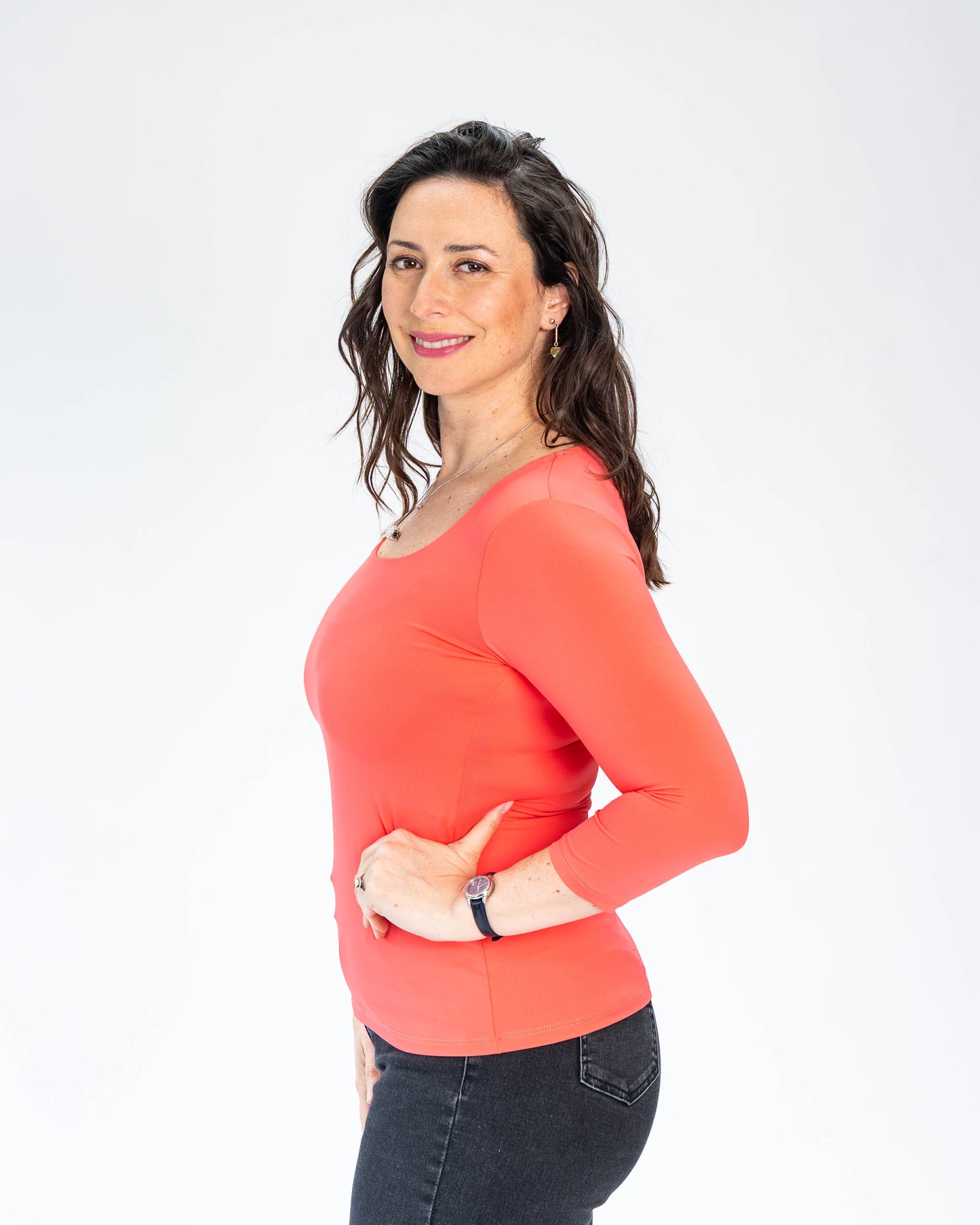 Polera Básica Carolina Coral