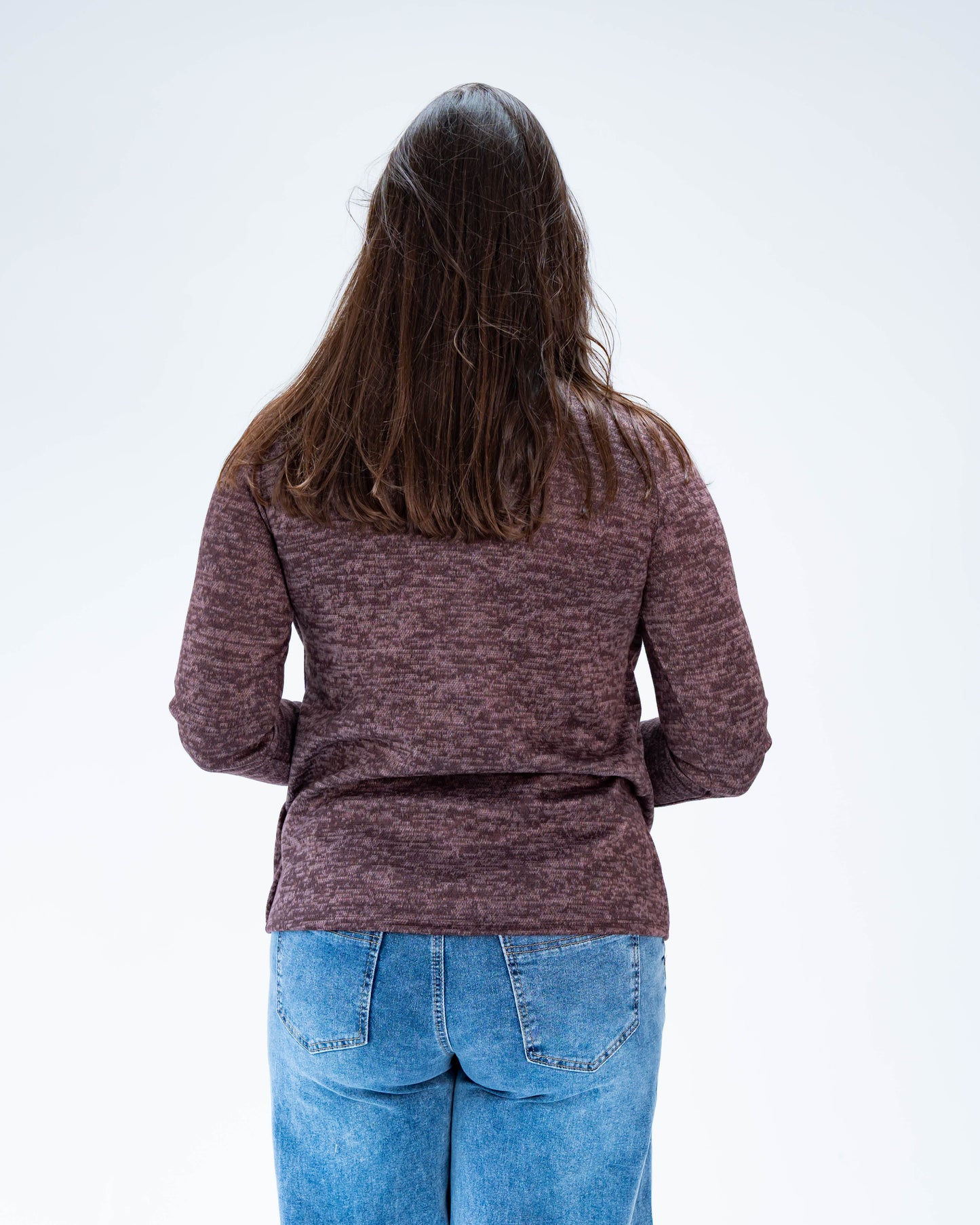 Sweater Duo Metalizado Café