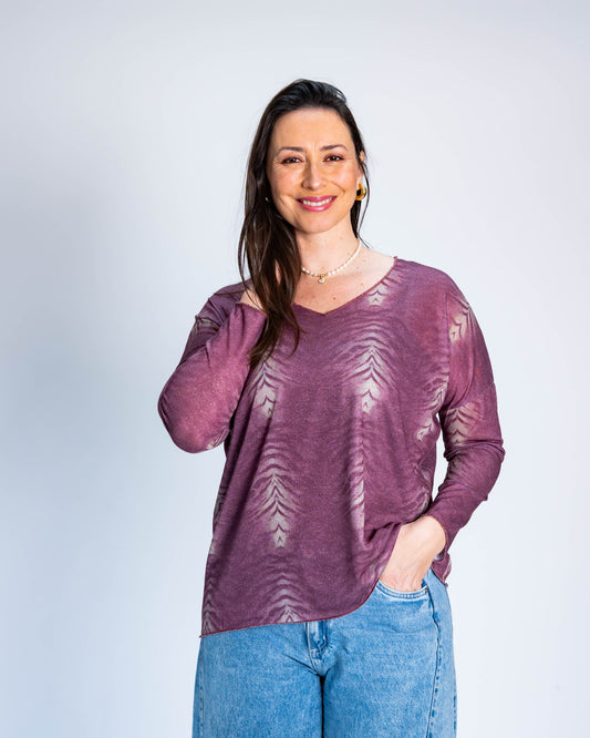Polera Brillos Sabrina Rosado